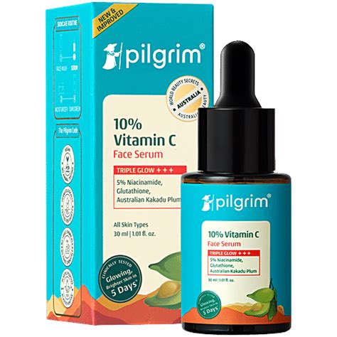 Buy Pilgrim 10% Vitamin C Face Serum With 5% Niacinamide For Daily ...