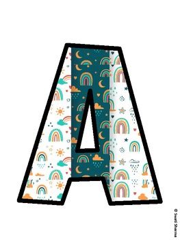 Boho Rainbow Bulletin Board Decor Kit, Boho Rainbow Bulletin Board ...