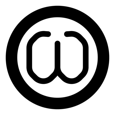 Omega greek symbol small letter lowercase font icon in circle round ...