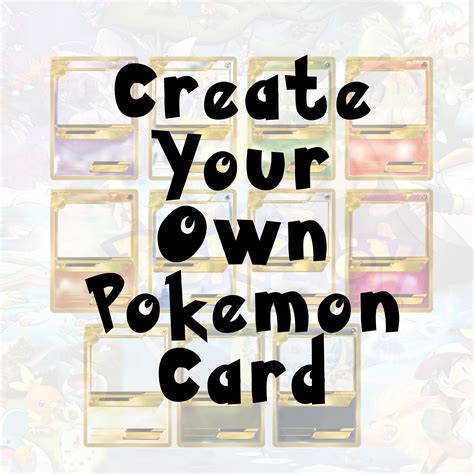Diy Pokemon Cards Pokemon Card Template Pokemon Diy Pokemon Coloring ...
