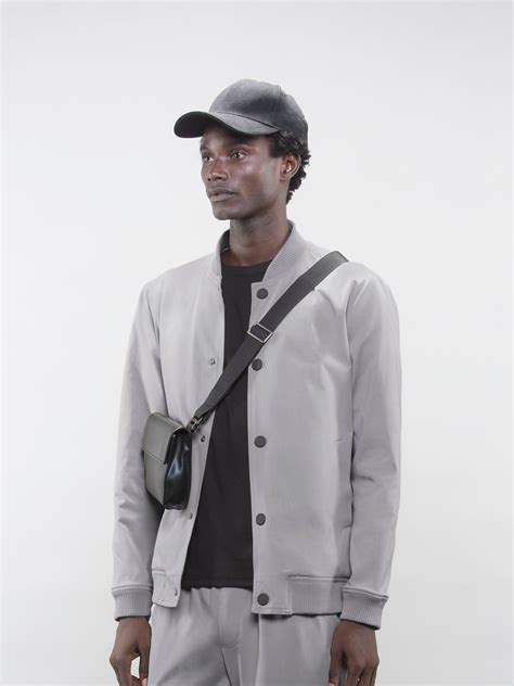 Buy Men's Slate Snap Button Bomber Jacket Online – Love Pangolin