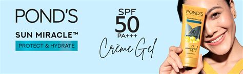 Buy Pond's Sun Miracle SPF 50 PA+++ Crème Gel Sunscreen – Pond's India