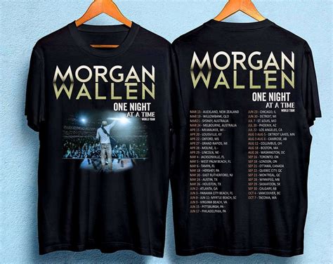 Morgan Wallen Tour 2023 T-shirt, Morgan Wallen One Night at A Time Tour ...