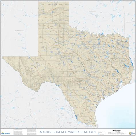 Map of Rivers and Lakes of Texas | Texapedia