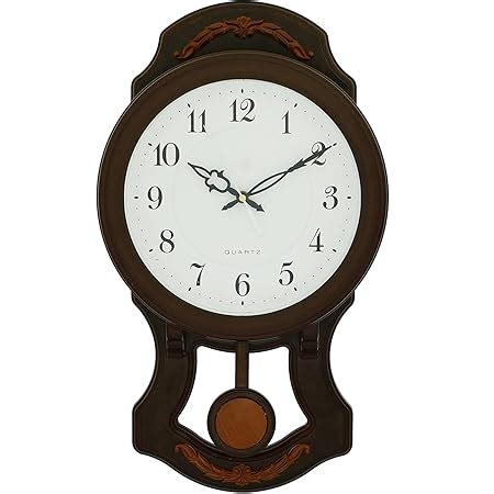 CHRONIKLE Elegant Vertical Plastic Rosewood Analog Home/Office Decor ...