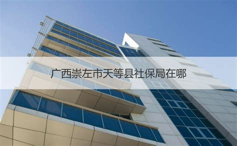 广西崇左市天等县社保局在哪 天等县社保局内设机构 HR学堂【桂聘】