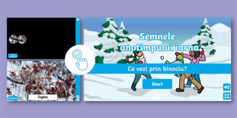 Semnele anotimpului iarna – Ce vezi prin binoclu? Joc online