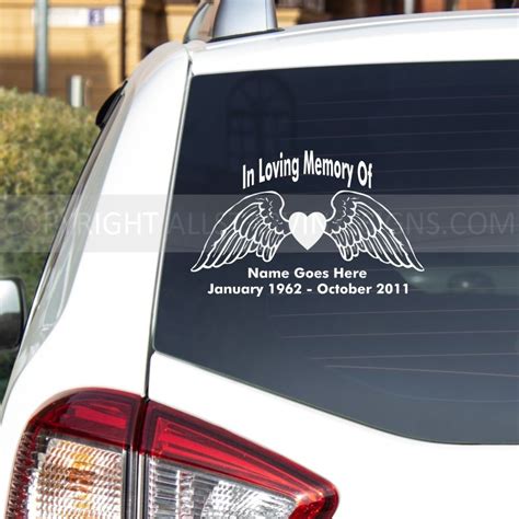 Image result for In Loving Memory Back Window Decals