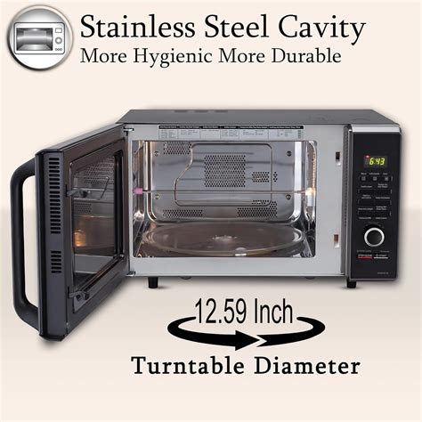 LG 28 L Convection Microwave Oven (MC2887BFUM, Black) – Aarav Electronics