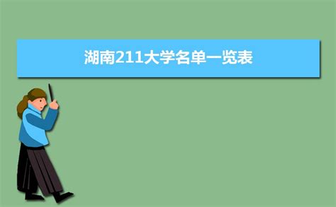 2023年湖南211大学名单一览表