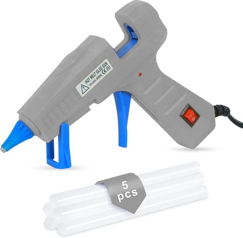 GLUN® Glue Gun 30 Watt with 7mm 5 Pieces Glue Sticks 6 inch Transparent ...