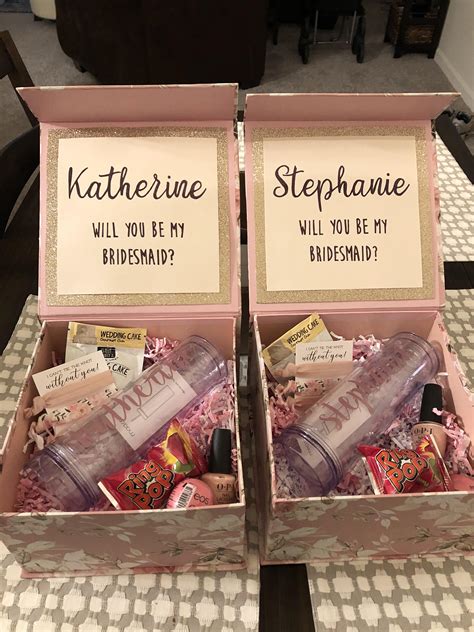 Cheap Diy Bridesmaid Proposal Box at Alma Jones blog