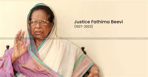 Justice M. Fathima Beevi, First Female Supreme Court Judge passes away