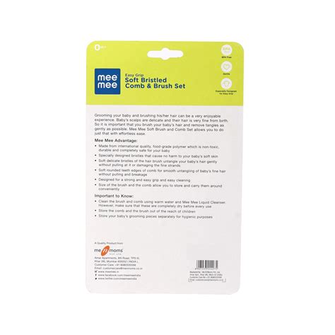 Mee Mee Baby Comb and Brush Set - Cureka - Online Health Care Products Shop