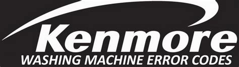 Kenmore Washing Machine Error Code 的图像结果