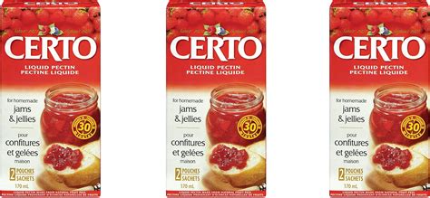Amazon.com : Certo Premium Liquid Fruit Pectin (4 ct Pack, 8 Total 3 fl ...