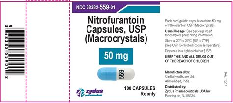 Nitrofurantoin Macrocrystals - FDA prescribing information, side ...