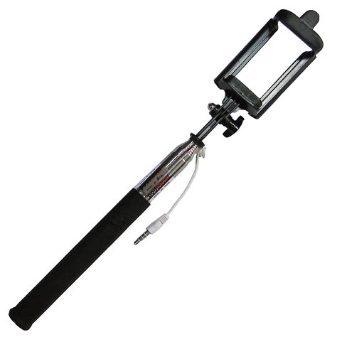 SYGTECH 3.5 Mm Aux Selfie Stick with Adjustable Phone Holder Compatible ...