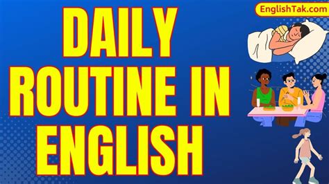 Image result for English Daily Routine Example