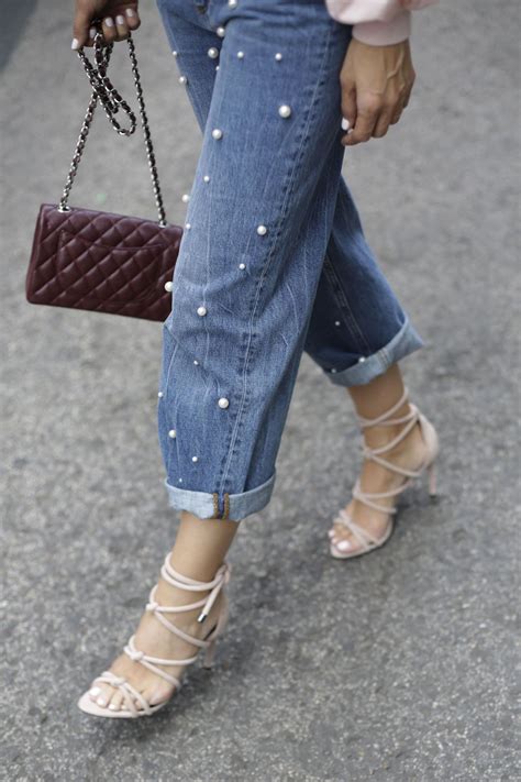 pearl jeans looks - Lady Addict | Fashion, Jeans diy, Outfits