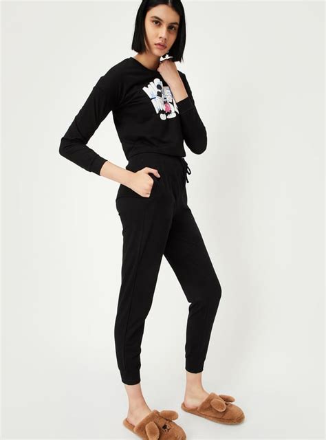 Buy Women Mickey Mouse Printed PJ Set Online at just Rs. 999.0 ...