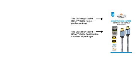 Buy Amkette Ultra High Speed HDMI 2.1 Cable (1m/3.3ft) | 8K@60Hz, 4K ...
