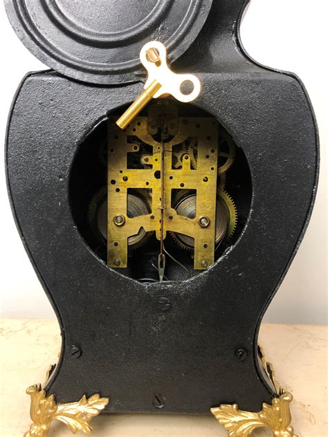 Antique NEW HAVEN U.S.A Cast Iron Mantel Clock | Adelaide Clocks