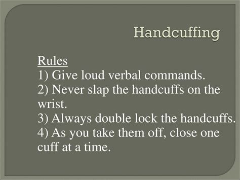 Image result for Handcuffing Tutorial