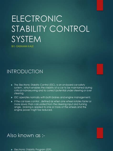 Image result for Electronic Stability Control System