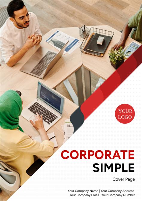 Simple Cover Page Template 的图像结果