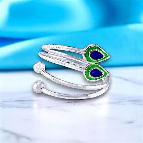 Taraash - 925 Sterling Silver Toe Rings for Women