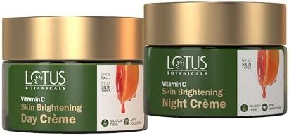 Lotus Botanicals Vitamin C Day Creme 50g with Night Creme 50g (2 Items ...