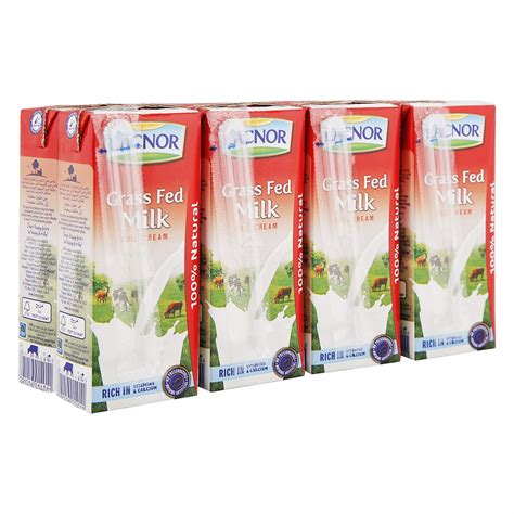 Buy Lacnor Essentials Full Cream Milk 180ml x 8 Pieces Online at ...
