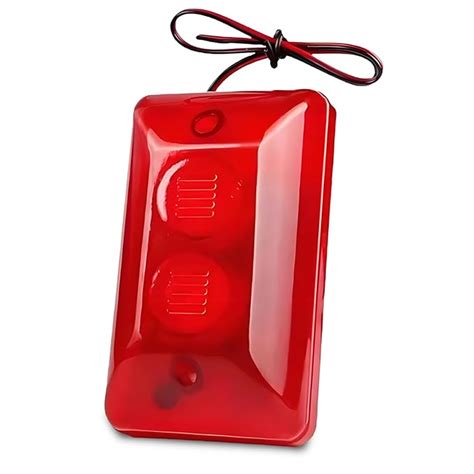 12V 15W Wired Strobe Siren,Sound and Light Alarm System,Sound Alarm ...