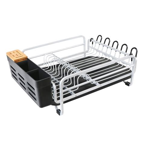 Kingrack Aluminum Dish Drying Rack,Large Dish Rack and Drain Board Set ...