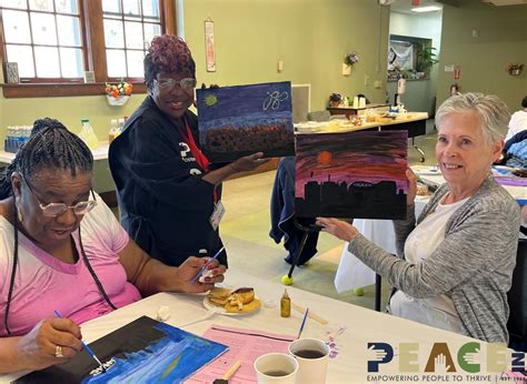 Our AmeriCorps Seniors FGP recently held a Master-PEACEs painting party ...