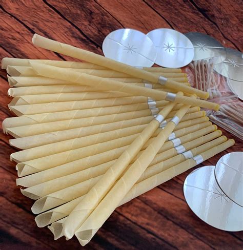 20 Pcs Ear Candle Ear Wax Candle Beeswax Candle Ear Cleaner Ear Wax ...