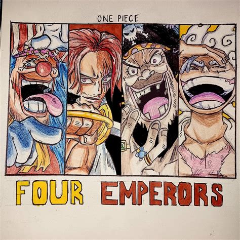 (MANGA SPOILERS) The Four Emperors of the Sea, drawn by me : r/OnePiece