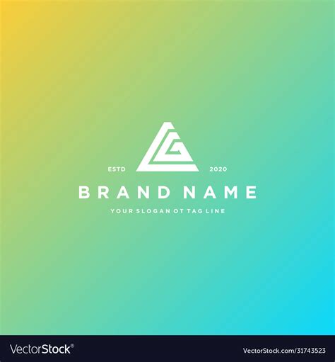 Letter gc logo design Royalty Free Vector Image