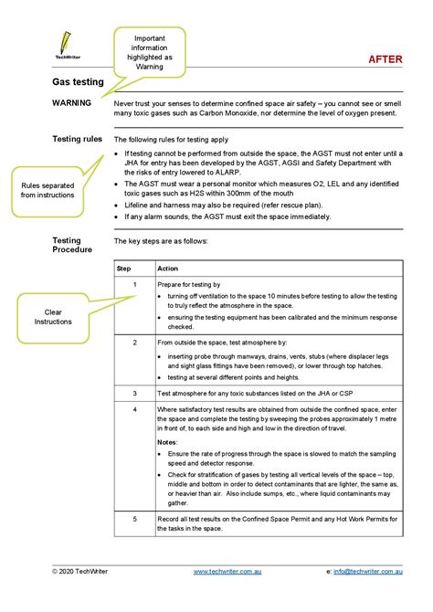 Image result for Writing a Procedure Example