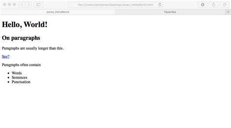 HTML HelloWorld 的图像结果
