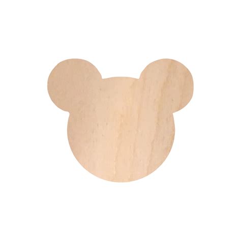 Mouse Head Wooden Crafting Shape , Multiple Sizes and Wood Thickness ...
