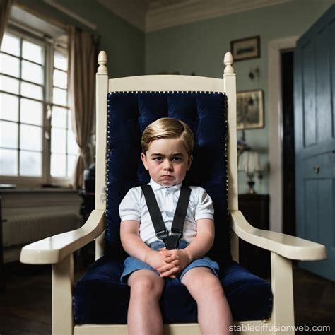 Prince George in Electric Chair | Stable Diffusion Online