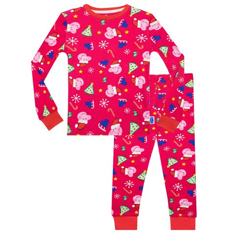 Peppa Pig Girls Christmas Pajamas Sizes 2T-8 - Walmart.com
