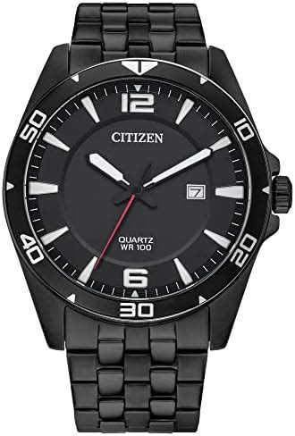 Buy Citizen Quartz Men's Analog Watch, Stainless Steel, Classic, Black ...