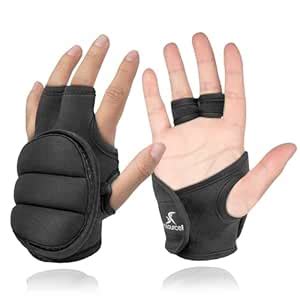 Buy ProSource Weighted Gloves, Pair of 2 lb. Neoprene Hand Weights for ...