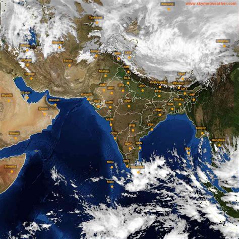 Live INSAT-3D Satellite Image India: Cloud & Rain Animation (2025) | Skymet