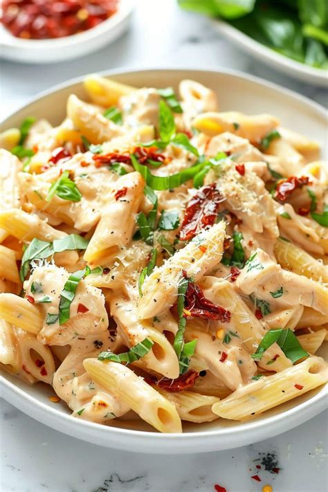 Sun-Dried Tomato Chicken Pasta - Insanely Good