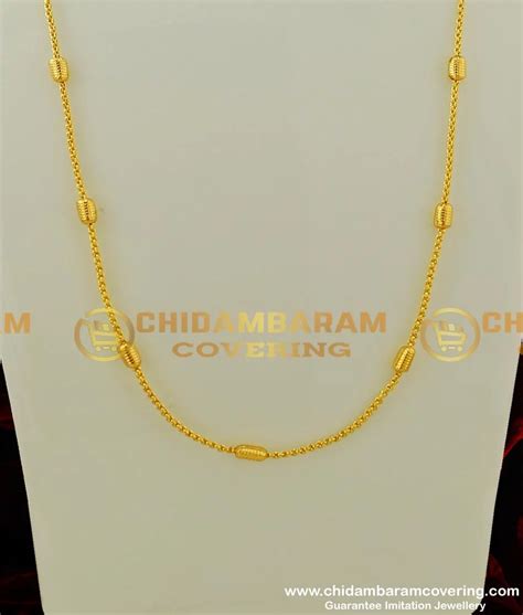 Buy Trendy Daily Wear Light Weight Cylinder Shape Designer Gold Chain ...