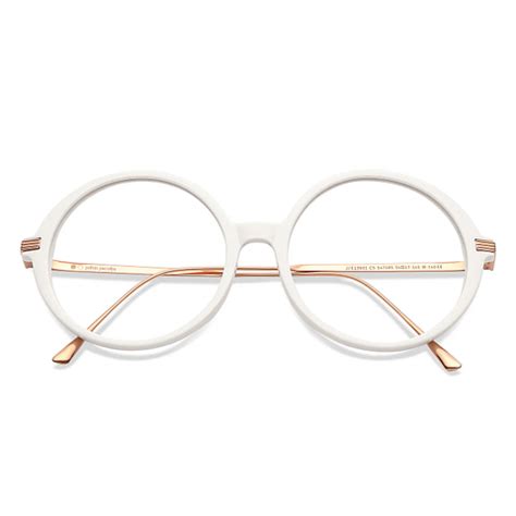 Buy White Gold Full Rim Round John Jacobs Rich Acetate JJ E13931-C5 ...